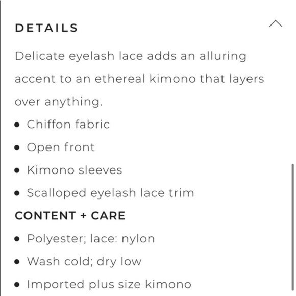 Torrid Peach Mimosa Light Sheer Chiffon Kimono 3/4 - Picture 14 of 15